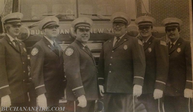 Officers during the 40th Anniversary- L-R: Al Roush Jr., Joe Linder, Joe Chapyak Jr., Pete Gilbert, John Delaney Sr., Butch Harbolic From 1980